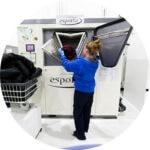 Esporta wash system soft contents cleaning