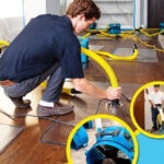Water damage cleanup technician